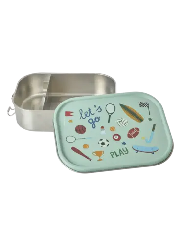 Rice Everyday Magic Rice | Large Stainless Steel Lunch box | Soft Green | Sports Print