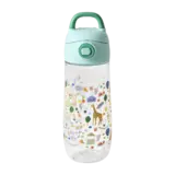 Rice Everyday Magic Rice | Plastic Kids Drinking Bottle | Mint Fun Fair Print | 550 ml