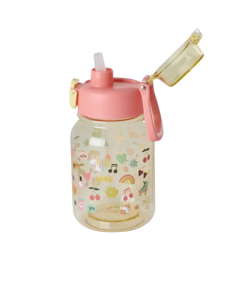 Rice Everyday Magic Rice | Plastic Kids Drinking Bottle | Unicorn Love Print | 700 ml