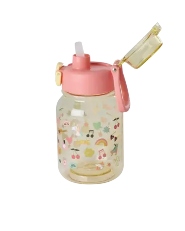 Rice Everyday Magic Rice | Plastic Kids Drinking Bottle | Unicorn Love Print | 700 ml