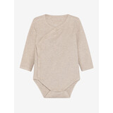 Fixoni Fixoni | Wrap Body LS Melange Rib | Pure Cashmere Melange