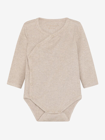 Fixoni Fixoni | Wrap Body LS Melange Rib | Pure Cashmere Melange