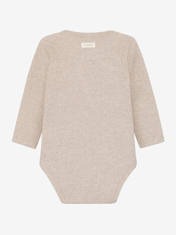 Fixoni Fixoni | Wrap Body LS Melange Rib | Pure Cashmere Melange