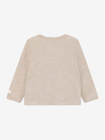 Fixoni Fixoni | T-shirt LS Melange Rib | Pure Cashmere Melange
