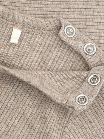 Fixoni Fixoni | T-shirt LS Melange Rib | Pure Cashmere Melange