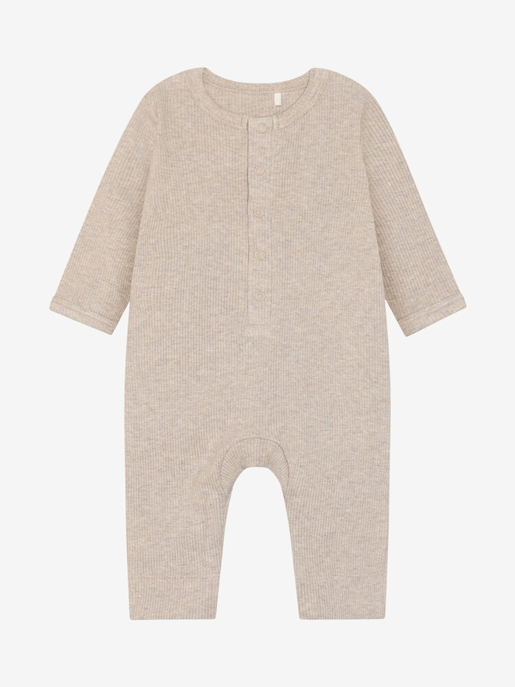 Fixoni Fixoni | Rompers LS Melange Rib | Pure Cashmere Melange