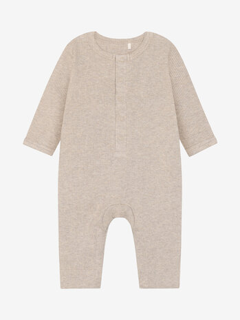 Fixoni Fixoni | Rompers LS Melange Rib | Pure Cashmere Melange