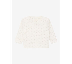 Fixoni Fixoni | Wrap T-shirt LS Rib  | Gardenia