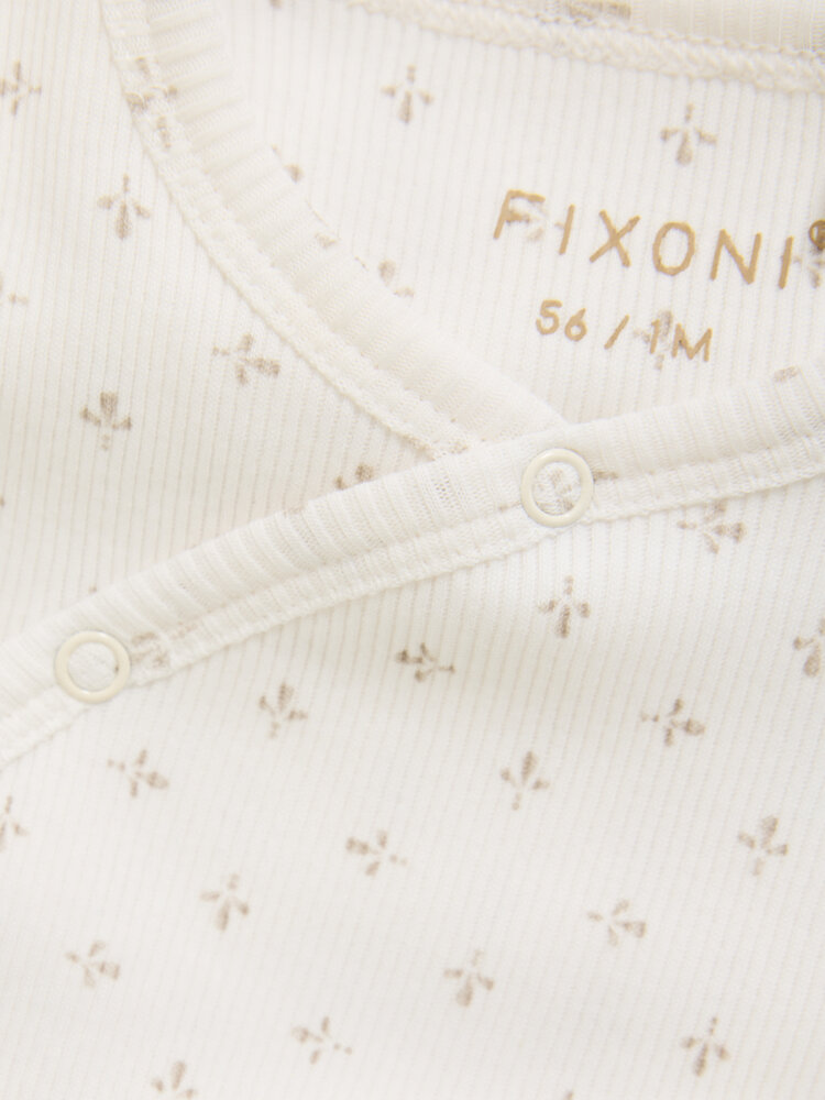 Fixoni Fixoni | Wrap T-shirt LS Rib  | Gardenia