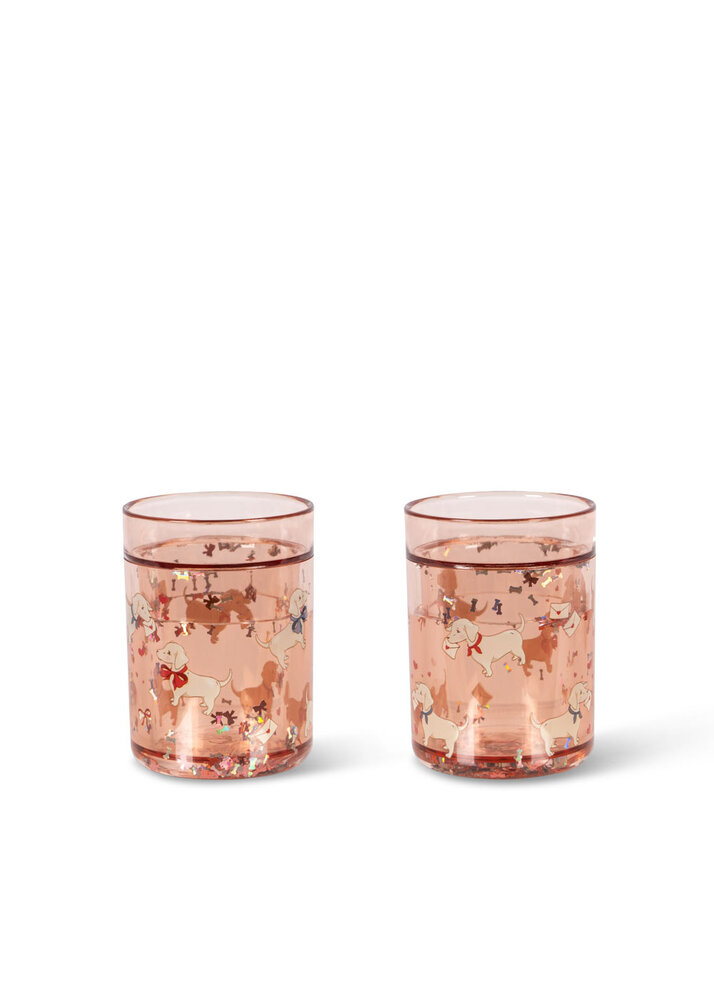 Konges Sløjd Konges Sløjd | 2 Pack Glitter Cups | Woof Letter Rose