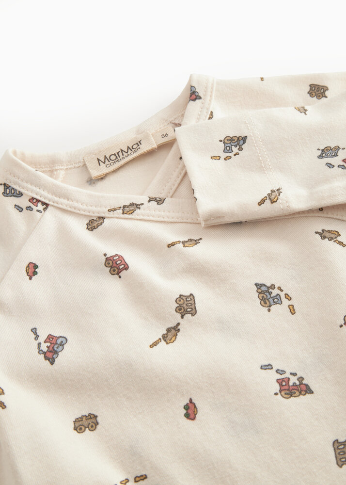 MarMar Copenhagen MarMar Copenhagen | Tuti Wrap LS | Modal Smooth Print | Trains