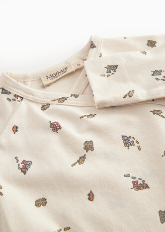 MarMar Copenhagen MarMar Copenhagen | Tuti Wrap LS | Modal Smooth Print | Trains