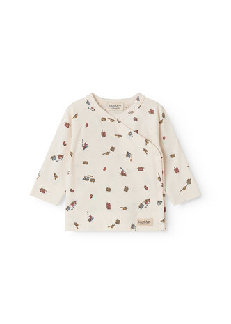 MarMar Copenhagen MarMar Copenhagen | Tuti Wrap LS | Modal Smooth Print | Trains