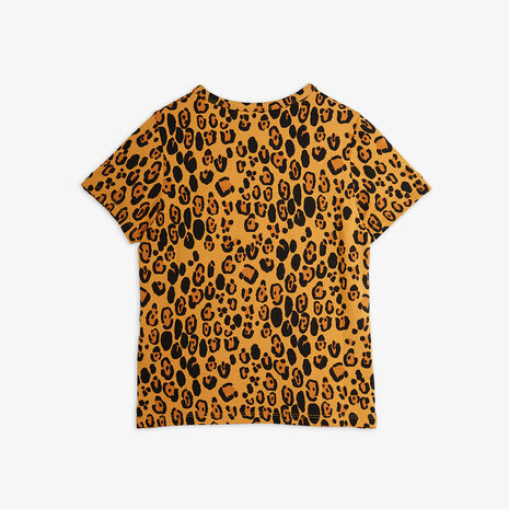 Mini Rodini Mini Rodini | Basic Leopard Ss Tee | Beige