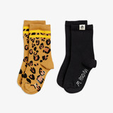 Mini Rodini Mini Rodini | Basic Leopard 2-Pack Socks | Multi
