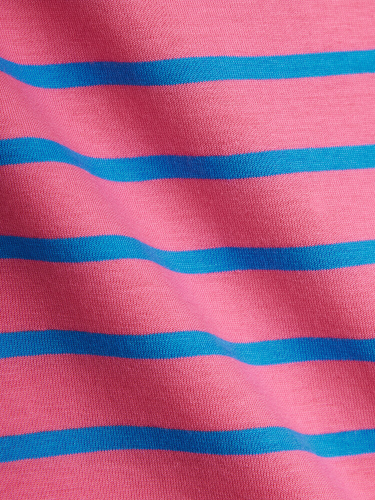 Mini Rodini Mini Rodini | Stripe Yd Ss Dress | Pink