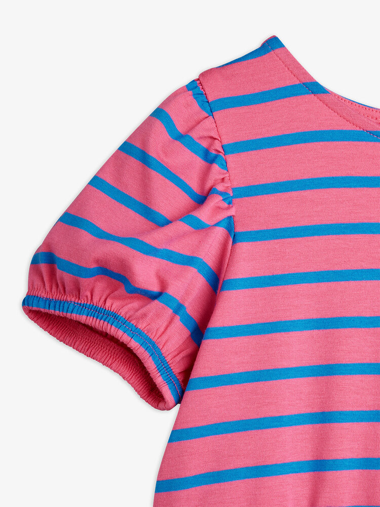 Mini Rodini Mini Rodini | Stripe Yd Ss Dress | Pink