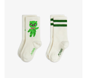 Mini Rodini Mini Rodini | Alien 2-Pack Socks | Off-white