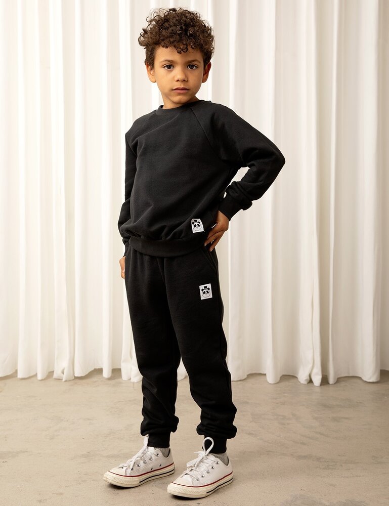 Mini Rodini Mini Rodini | Basic Solid Sweatpants | Black