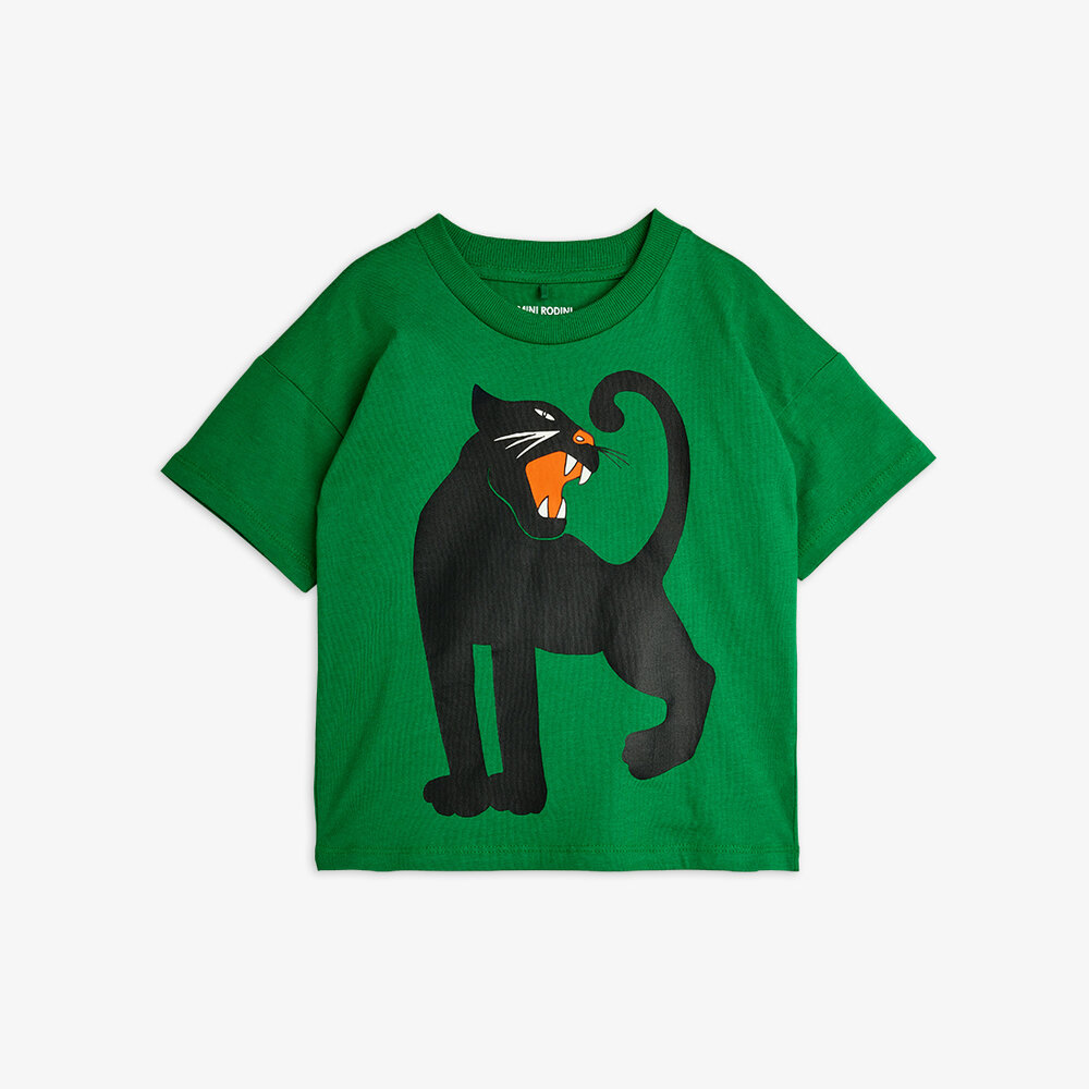 Mini Rodini Mini Rodini | Panther Sp Ss Tee | Green
