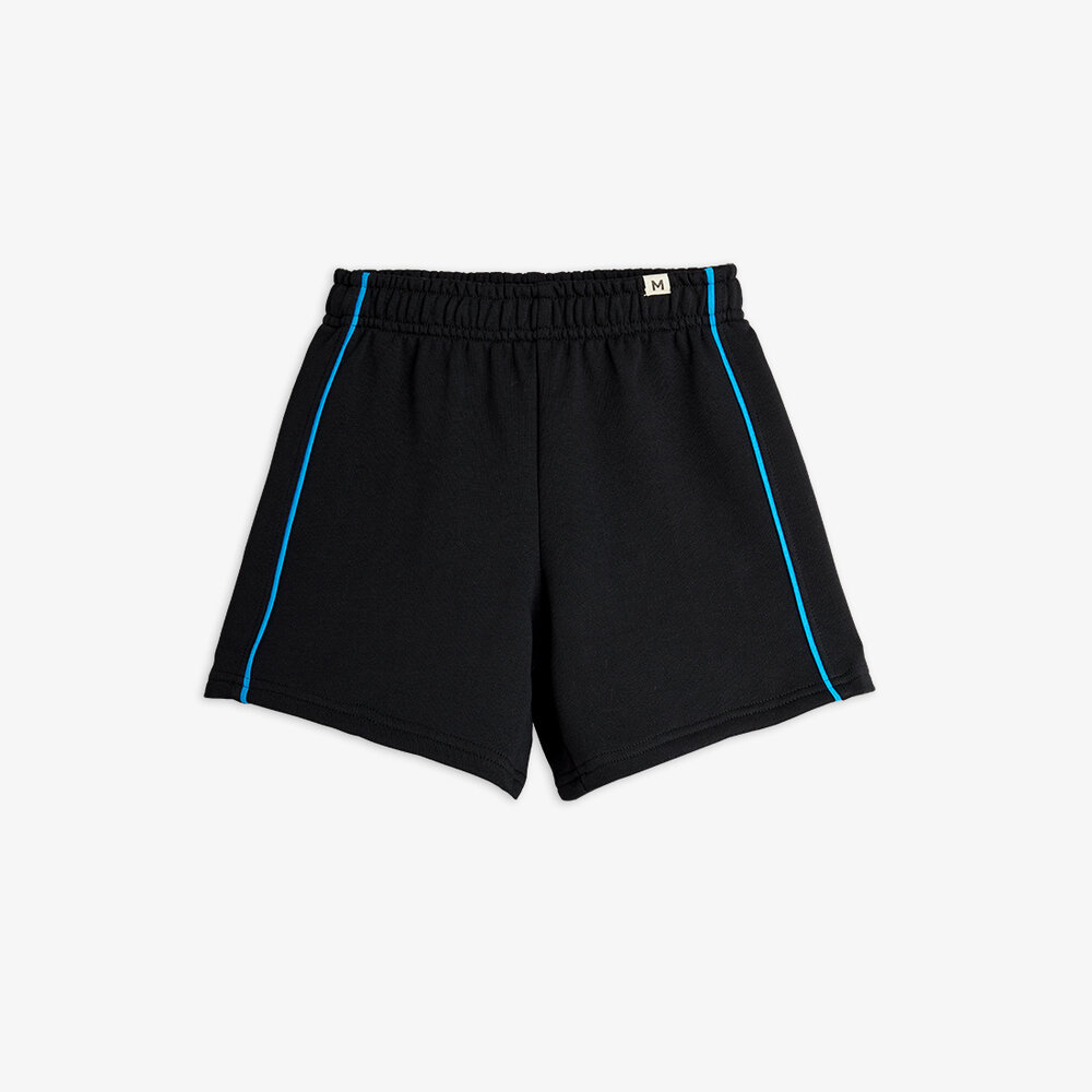 Mini Rodini Mini Rodini | Plain Piping Sweatshorts | Black