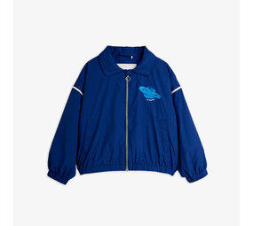 Mini Rodini Mini Rodini | Planet Emb Nylon Jacket | Blue