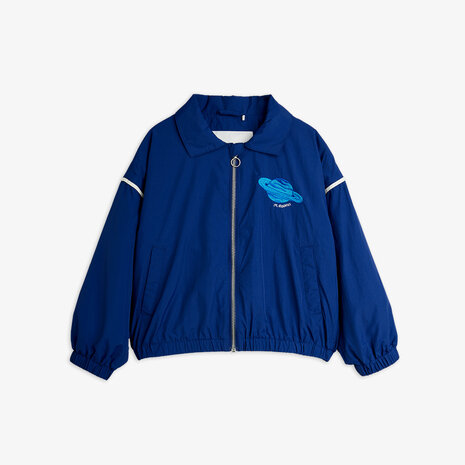 Mini Rodini Mini Rodini | Planet Emb Nylon Jacket | Blue