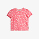 Mini Rodini Mini Rodini | Starfall Aop Puff Sleeve Ss Top | Pink