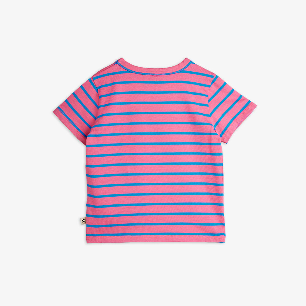 Mini Rodini Mini Rodini | Stripe Yd Ss Tee | Pink
