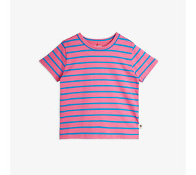 Mini Rodini Mini Rodini | Stripe Yd Ss Tee | Pink