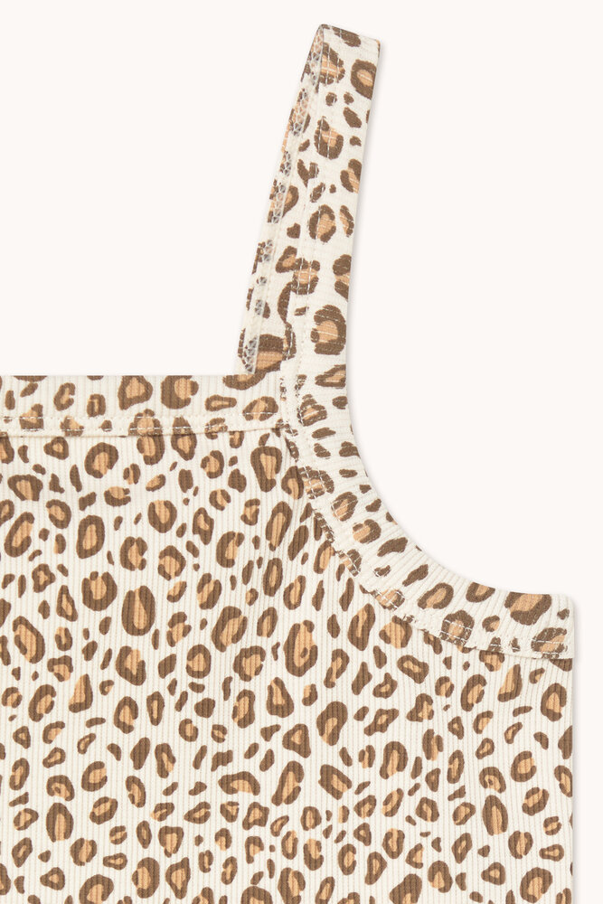 Tiny Cottons Tiny Cottons | Animal Print Rib Top