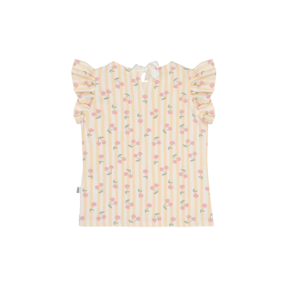 House of Jamie House of Jamie | Ruffled Tee | Cherry Party