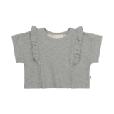 House of Jamie House of Jamie | Relaxed Ruffled Tee | Grey Melange (Sweat)