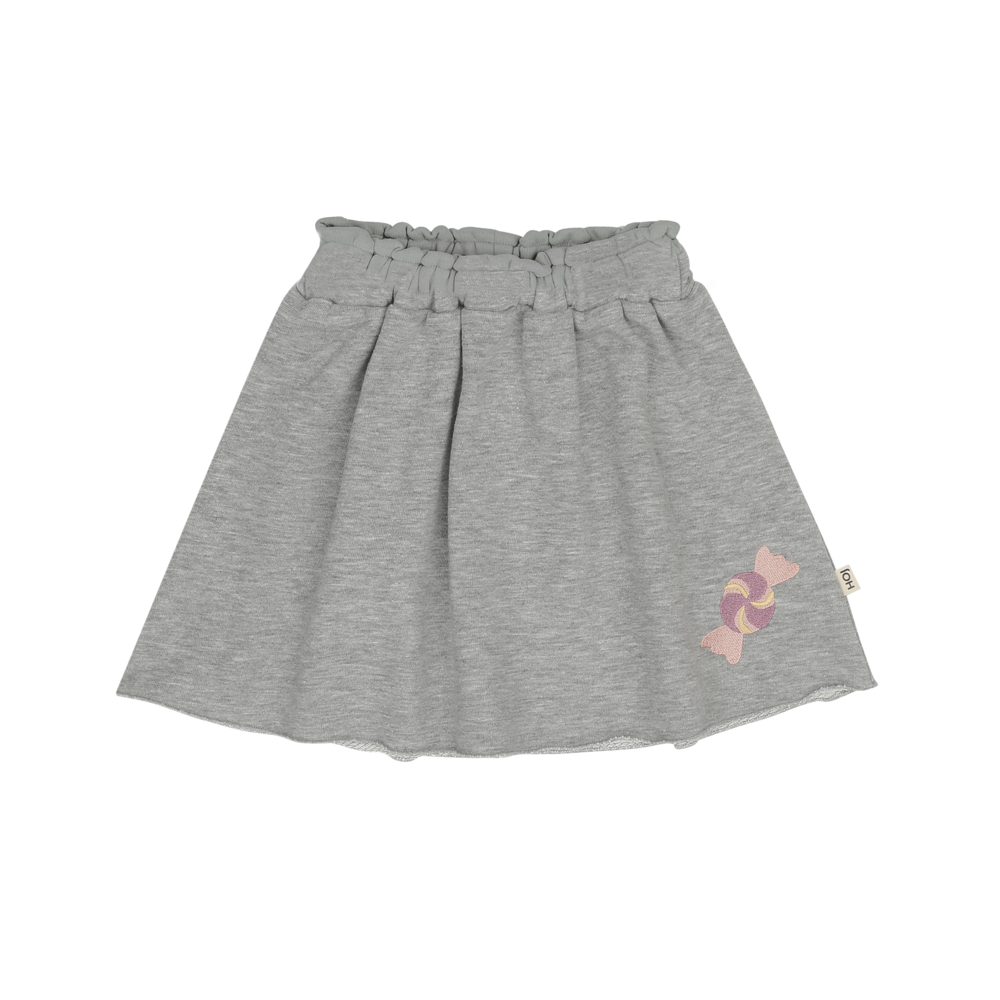 House of Jamie House of Jamie | Skater Skirt | Grey Melange (Sweat)