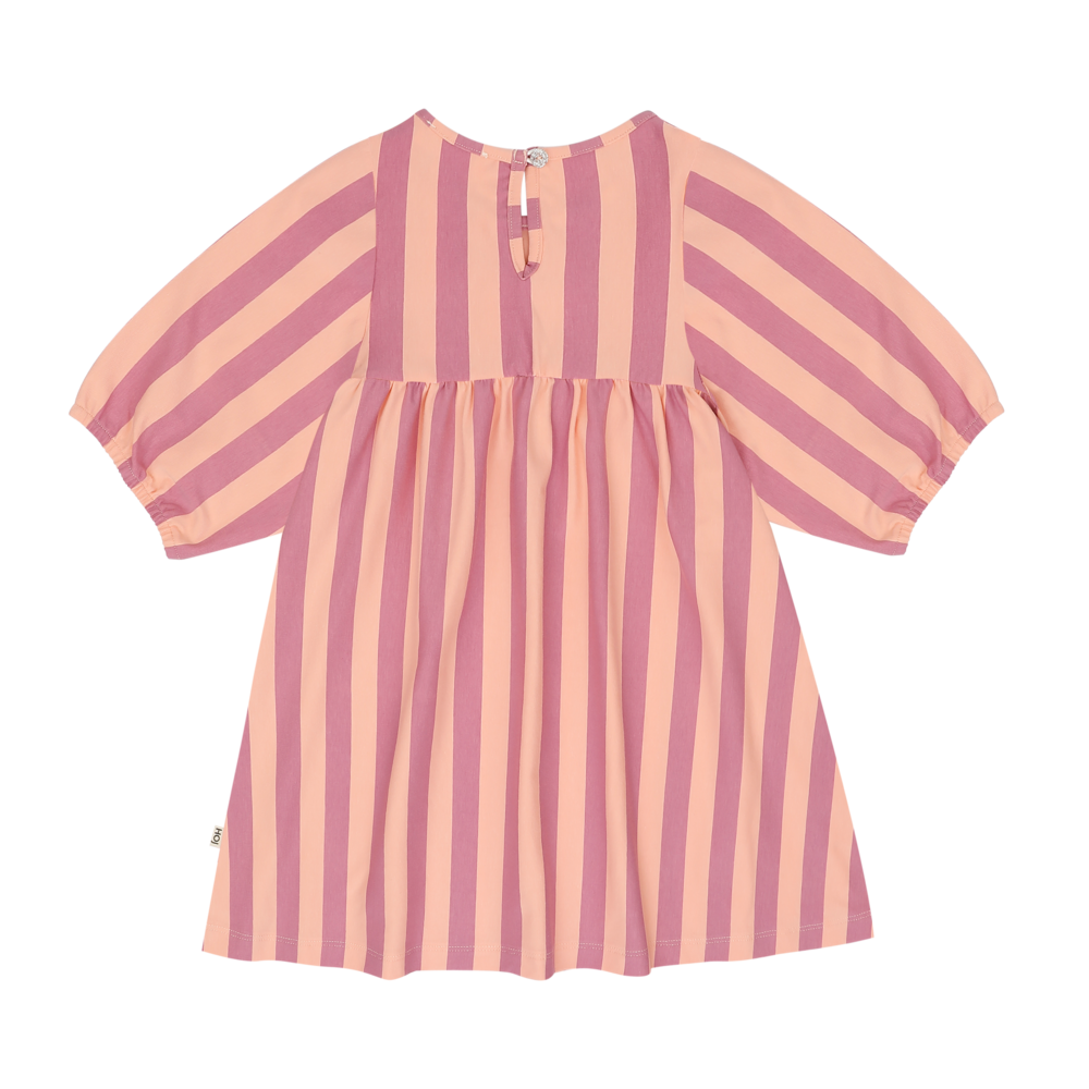 House of Jamie House of Jamie | Balloon High Waist Dress | Violet Bellini Stripes