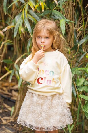 House of Jamie House of Jamie | Dreamy Skirt | Daisy Ivory (Tulle Mesh)