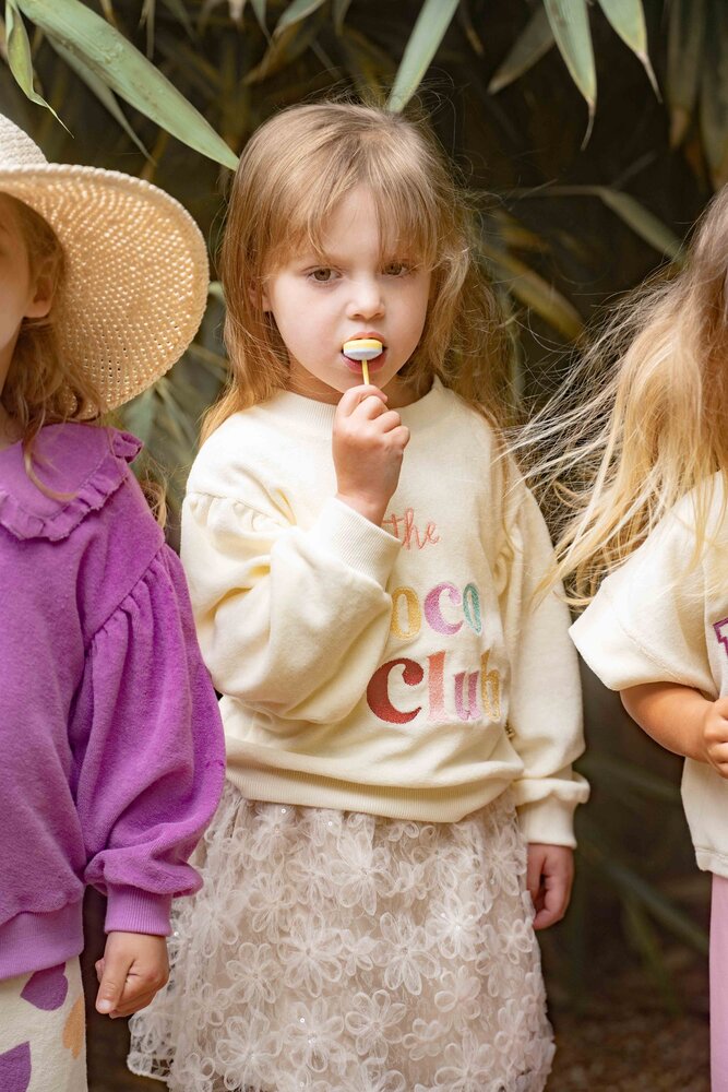 House of Jamie House of Jamie | Dreamy Skirt | Daisy Ivory (Tulle Mesh)