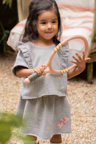 House of Jamie House of Jamie | Relaxed Ruffled Tee | Grey Melange (Sweat)