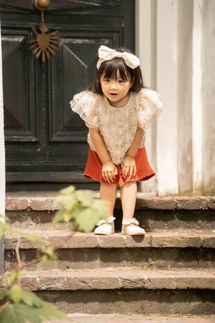 House of Jamie House of Jamie | Dreamy Butterfly Top | Daisy Ivory (Tulle Mesh)