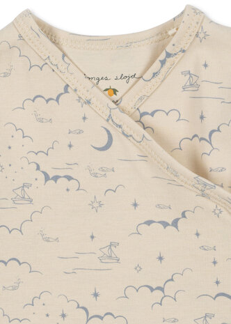 Konges Sløjd Konges Sløjd | Basic Newborn Onesie Gots | Cielo Marino