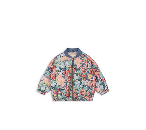 Konges Sløjd Konges Sløjd | Juno Printed Bomber Jacket | Bloomiegrape Blues
