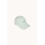 Tiny Cottons Tiny Cottons | Cyan Fine Stripes Cap