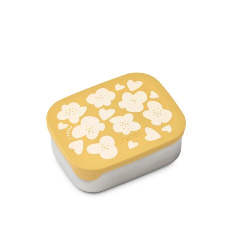 Liewood Liewood | Arthur Printed Lunchbox | Flower / Lemon yellow
