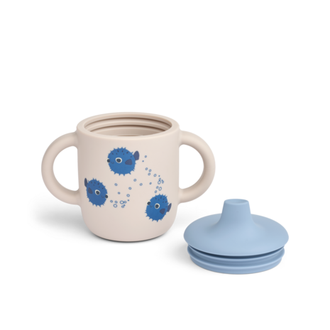 Liewood Liewood | Neil Sippy Cup | Pufferfish / Sandy