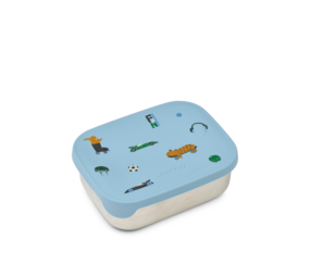 Liewood Liewood | Arthur Printed Lunchbox | Fun / Beach blue