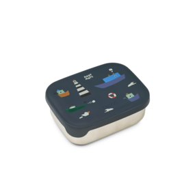 Liewood Liewood | Arthur Printed Lunchbox | Sailing / Classic navy