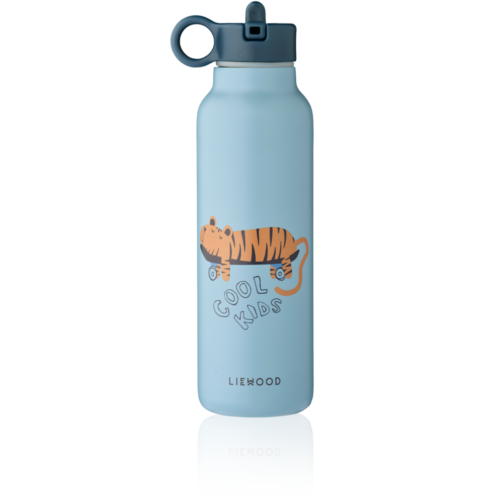 Liewood Liewood | Falk Water Bottle 500 ml | Tiger / Beach blue