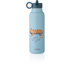 Liewood Liewood | Falk Water Bottle 500 ml | Tiger / Beach blue