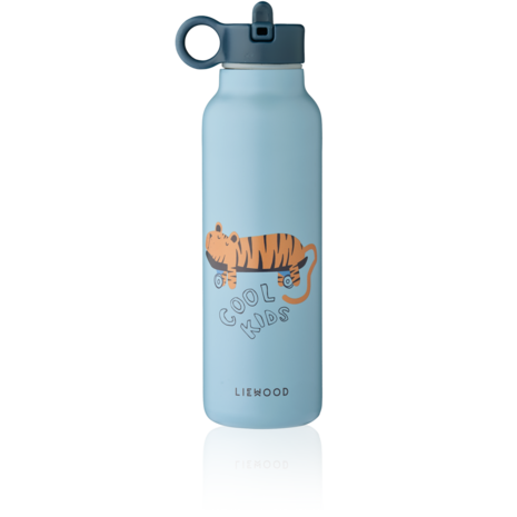 Liewood Liewood | Falk Water Bottle 500 ml | Tiger / Beach blue