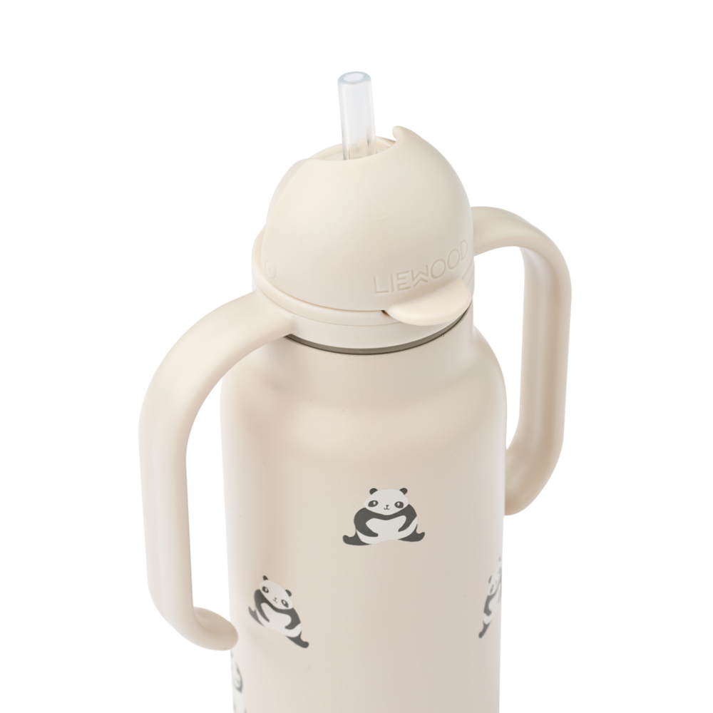 Liewood Liewood | Kimmie Water Bottle 250 ml | Mini panda / Sandy